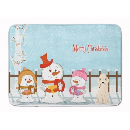 Carolines Treasures Christmas Bedlington Terrier Sandy Machine Washable Memory Foam Mat BB2422RUG